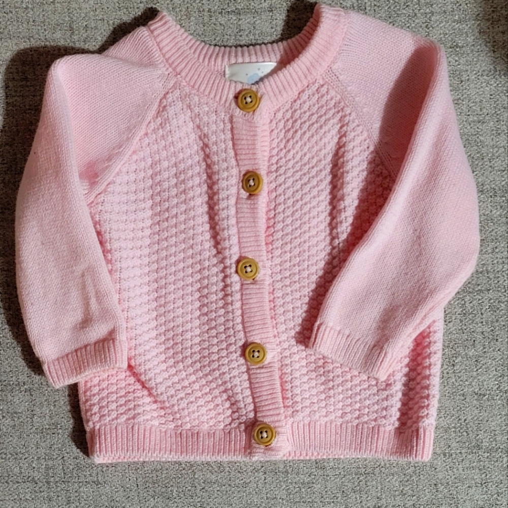 Pink cardigan